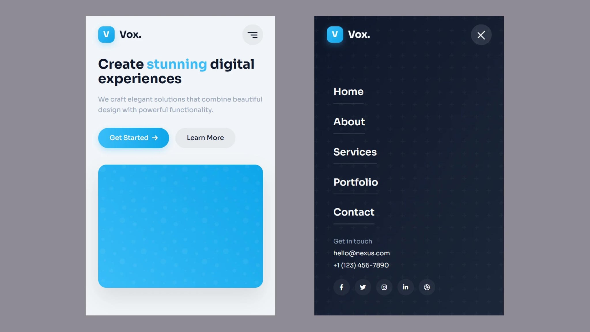 Create a Modern Responsive Menu Bar with HTML, CSS, and JavaScript
